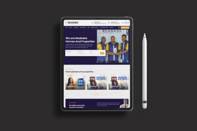 Reababs Homes And Properties – Web Development Project