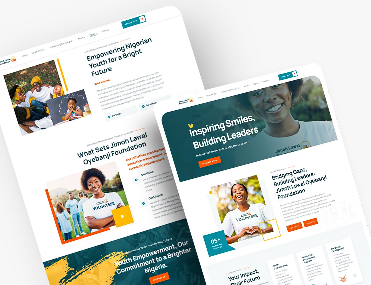 cover non profit organization website
